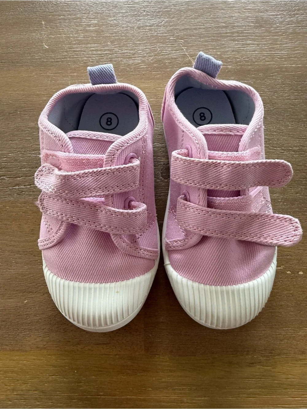 Cat & Jack Kids Canvas Hook-and-Loop Sneakers in Pink